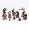 Jiang Taigong Fishing Ceramic Bonsai Rockery Decoration For Aquariums