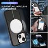 For iPhone 15 Plus Case Compatible with MagSafe PC+TPU Ring Kickstand Phone Cover