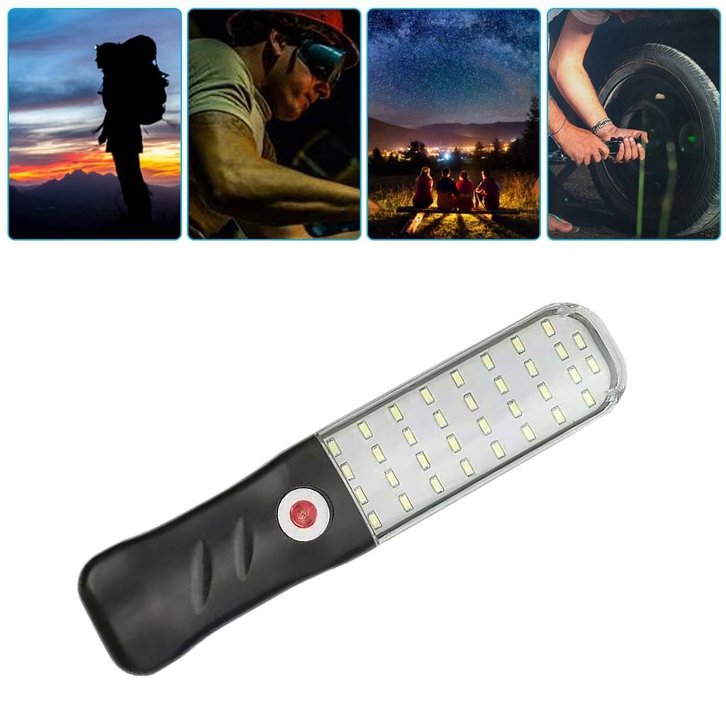 Солнечный перезаряжаемый светодиодный рабочий фонарь с магнитной задней крышкой, супер яркий водонепроницаемый портативный светодиод