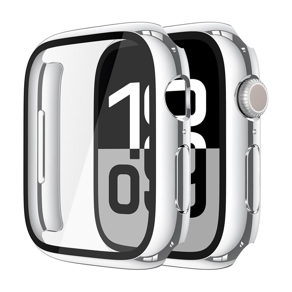 Защитная пленка для корпуса Apple Watch 11 10 42 мм 46 мм Аксессуары Покрытие Жесткий ПК Бампер+Закаленное Стекло Чехол iWatch Серии 11