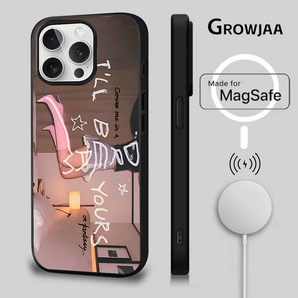 R-Rosalia L-lux Чехол для телефона для iPhone 17,16,15,14,13,12,11,Pro,Max,Plus,Mini,SE4,E Магнитный Magsafe Беспроводная зарядка