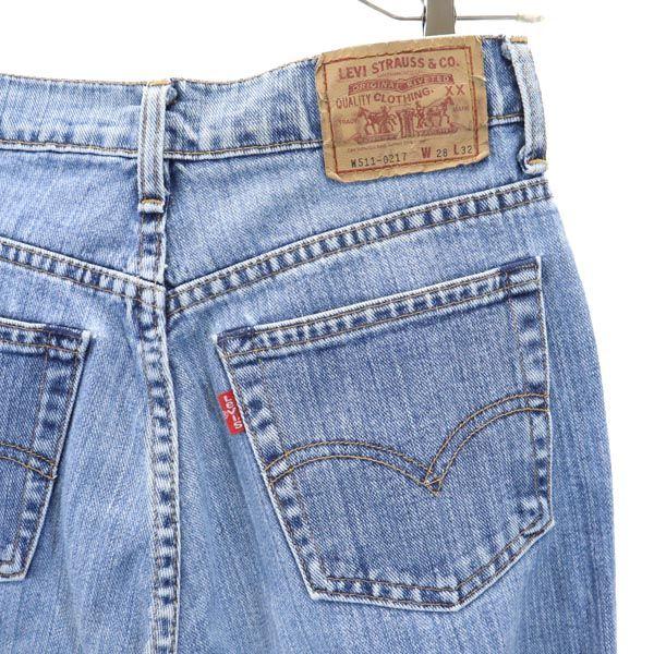 Levi's 90-е Сделано в Японии W511-0217 Прямые джинсы деним W28 джинсы Женские Б/у
