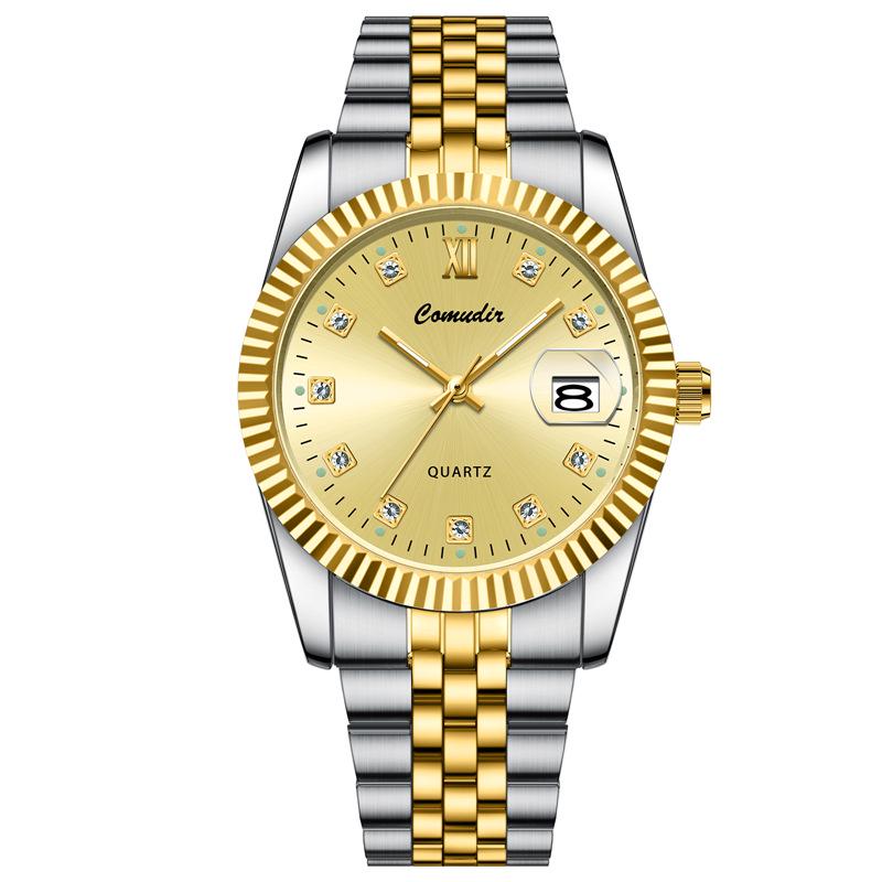 Светящиеся Водонепроницаемые Кварцевые Парные Часы - Мужские и Женские Повседневные Парные Часы с Календарем