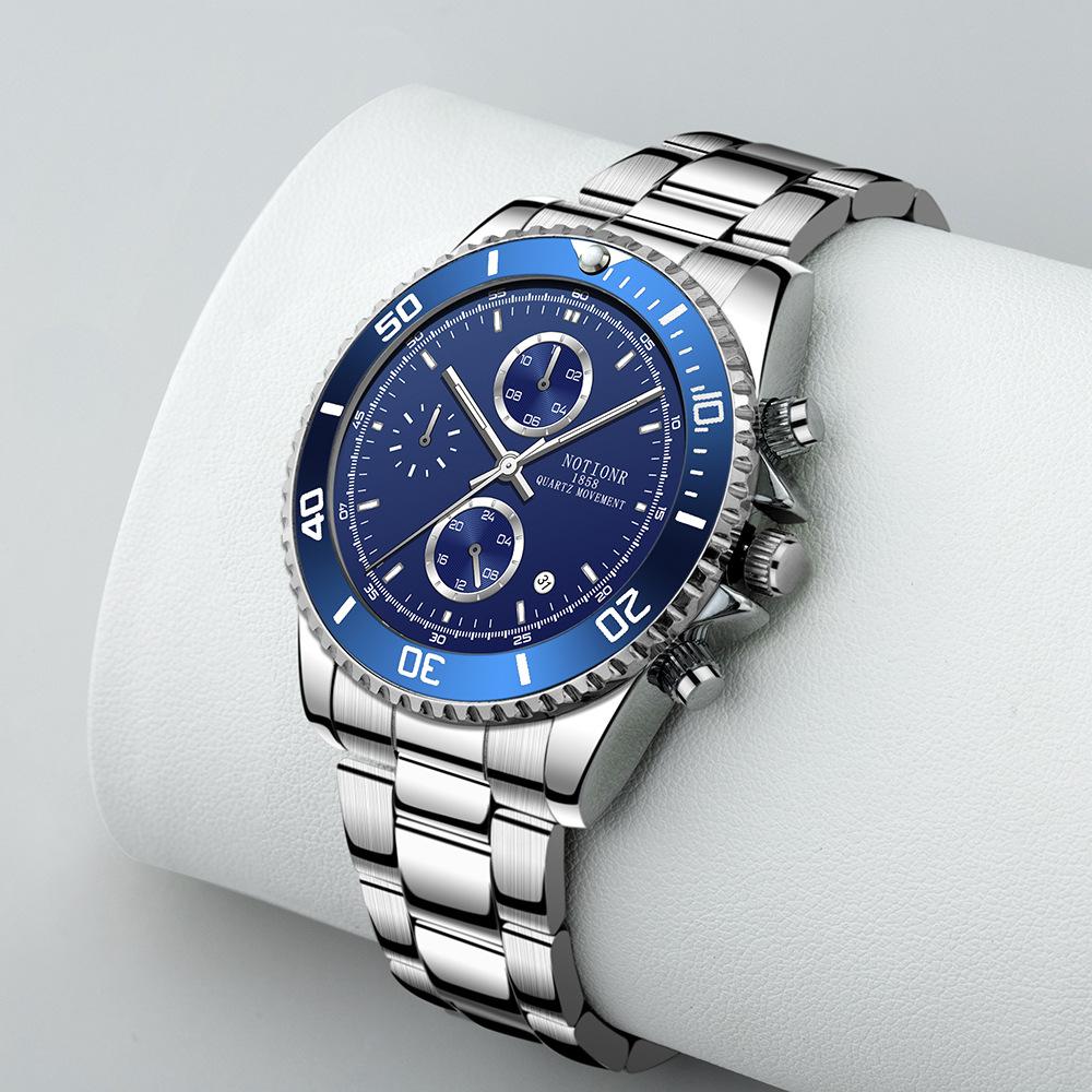 Fashion Business Men's Hands Military Men's Watch Multi-dial Men's Watch Quartz Watch Stainless steel watch