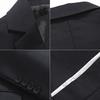 Мужская мода Slim Fit формальный костюм на одной пуговице пиджак пальто куртка верхняя одежда топ
