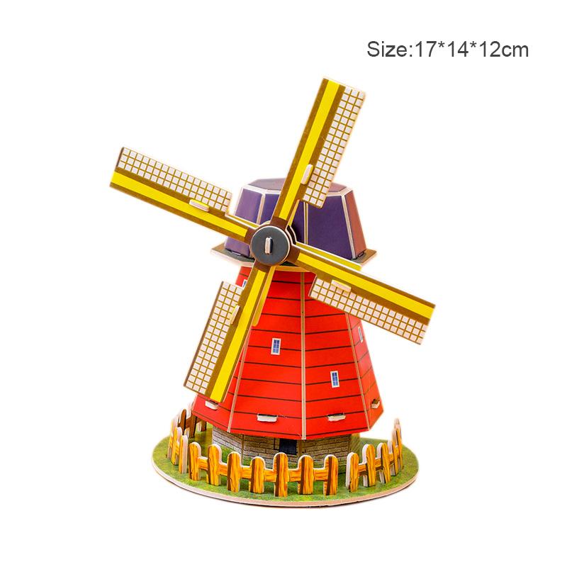 Мультяшный Замок Конструктор 3D Бумажная Карточка Пазл Пазл Игрушки Для Детей Ручная Работа Сделай Сам Интерес Образовательные Игрушки