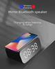 Retro LED Clock Bluetooth Speaker with 15W Wireless Charging for Hotels