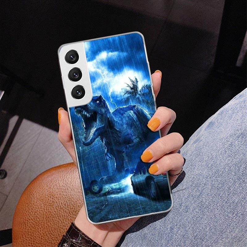 J-Jurassic Park Dinosaur World Phnoe Case for Samsung Galaxy S26 S25 Edge S23 S24 Ultra S22 Plus S21 S20 FE Unique Cover Soft Co