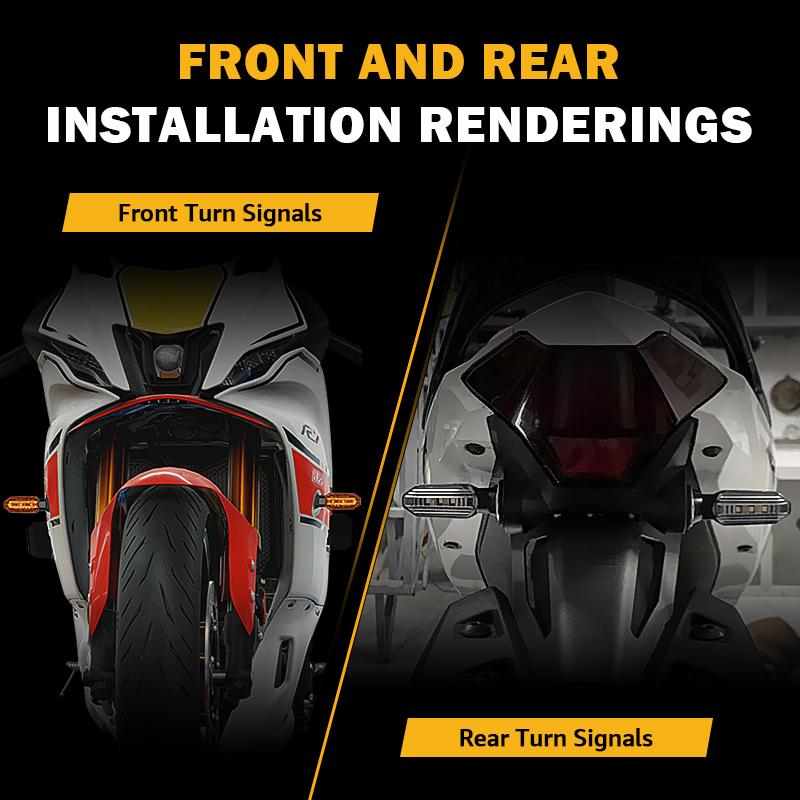 Светодиодные поворотники для мотоцикла 8 мм Мини мигающий свет для Honda CBR500R CBR650F CB500X CRF250L MSX125 12 В Мотоциклетный указатель