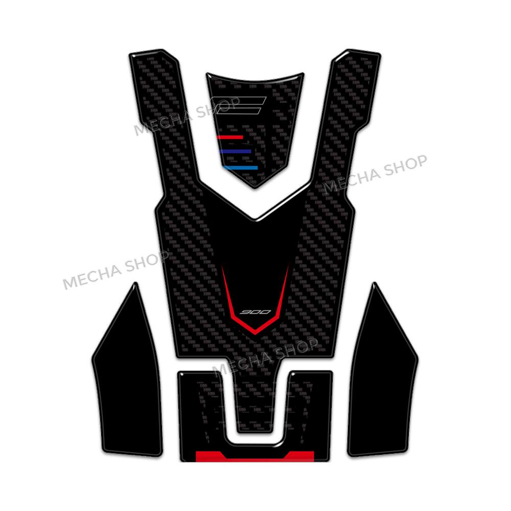 Мотоцикл 3D боковая накладка на бак Для F900R F 900 R F900 R 2017 - 2026 Накладки на бак Защитные наклейки Накладка для колена сцепление