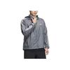 Adidas Куртка с тремя полосками и капюшоном на молнии, мужские куртки, серые JF3955