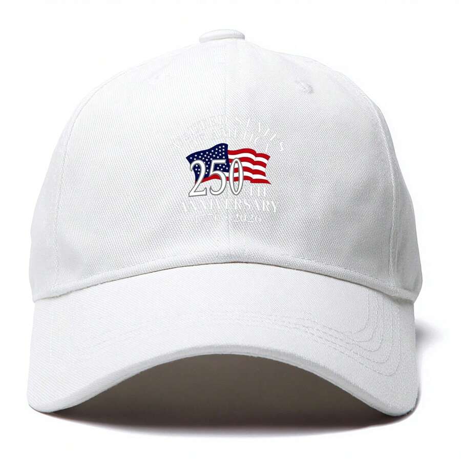 Кепка бейсболка унисекс, 250-й юбилей, регулируемая, snapback, легкая, дышащая, полиэстер, для улицы, путешествий, бега
