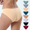 High Quality Comfort Women's Panties Low-waisted Large Size Panties Female Package Hip Imitation Non-marking Panties Female Summer Cotton Sexy Briefs