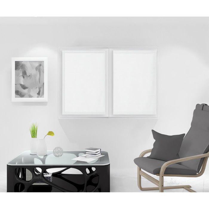 SOLEIL D'OCRE Paire de Brise bise Noémie - 60 x 90 cm - Blanc