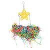 Parrot Shredding Toy Colorful Boredom Relief Decorative Bird Foraging Chewing Toy for Lovebird