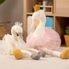 Crown Swan Doll Big White Goose Plush Toy Pink Flamingo Doll Sleeping Pillow Girl Gift
