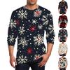 Men's T Shirt O-Neck Clothing Apparel Outdoor Long Sleeve Print Fashion Designer Vintage