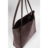 Women's Black Zipper Shopper Bag