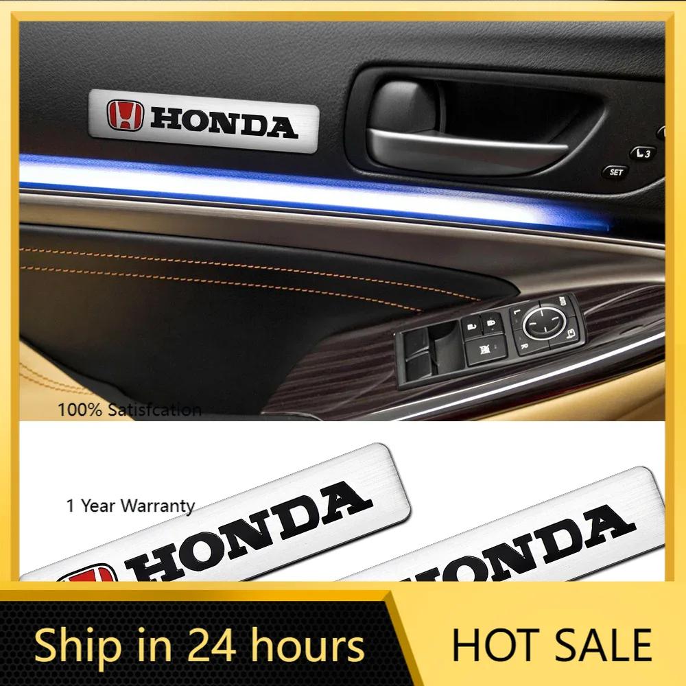 2025 Hot 3D Meta Car Sticker Auto Door Shield Emblem Car Body Badge Sticker For Honda Civic FIT Odyssey City Concept S1 Vezel XR