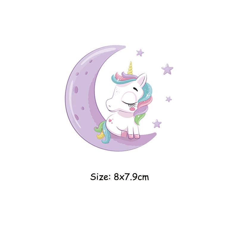 Термальная наклейка с милыми животными на одежде для кукол, детская одежда, наклейка «сделай сам», Parches Ropa, термопереносные нашивки, олень, единорог