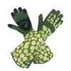 high quality1 Pair Unisex Thorn-Proof Touchscreen Garden Gloves - Breathable Long Sleeve with Floral Pattern, Polyester Material, Left/Right Hand Fit
