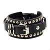 Браслет из искусственной кожи, крутые подарки, регулируемая манжета, пояс с заклепками в стиле панк, браслет-цепочка для вечеринок