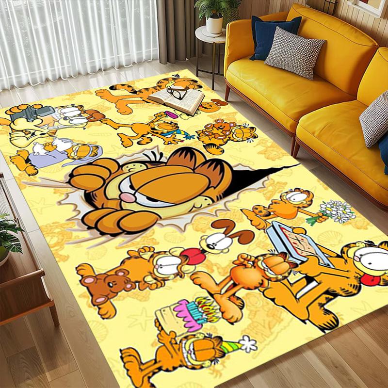 Garfield Adventures Living Room Nonslip Area Rug Soft Carpet For Bedroom Game Playroom Sofa Office Home Decor Doormat Christmas Gift C9291572