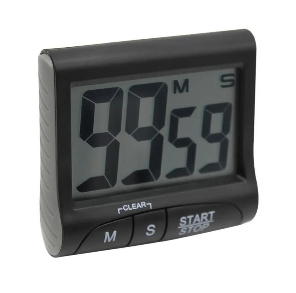 Портативный цифровой таймер обратного отсчета с большим ЖК-экраном, будильник для кухни, повар, кухонный таймер, секундомер