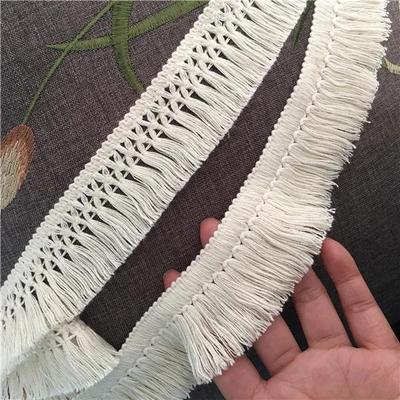 5,4 метра/лот новейшего качества шириной 4 см-6 см красивое хлопковое кружево с бахромой бежевое кружево с кисточками отделка занавесок кружево швейный материал для рукоделия