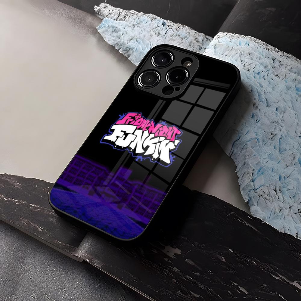 Чехол для телефона Friday Night Funkin Закаленное стекло Для IPhone 16 13 14 12 15 11 Pro Max Plus Mini X XR SE2020 Coque
