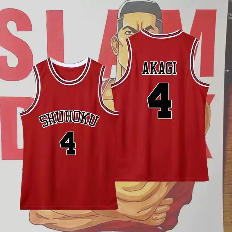 SLAM DUNK jersey Sakuragi Blossom Road Liuchuan Maple Men's and Women's Short Sleeve Xiangbei Team Commemorative Basketball Suit Sports Suit