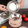 Simple And Portable Lunch Box Stainless Steel Insulated Lunch Box For Office Workers Large Capacity Multi-layer Lunch Box