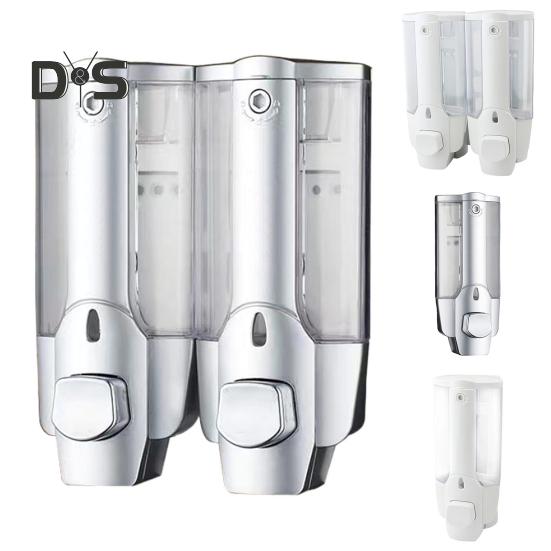 Настенный ручной дозатор мыла объемом 350 мл для ванной комнаты, легко заполняемый дозатор для душа с большой емкостью для шампуня и кондиционера