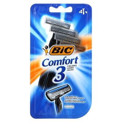 Comfort 3, одноразовая бритва, 4 бритвы