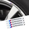 BERV3 Car Wheel Hub Aluminum Alloy Sticker Decorative Accessories For BMW X1 X2 X3 X5 X4 X6 X7 iX3 F20 F10 F07 E70 E46 E90 E92 E