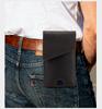 Chao Niu Vertical Style Cowhide Leather Waist Bag - Outdoor Tactical Phone Holder for Men