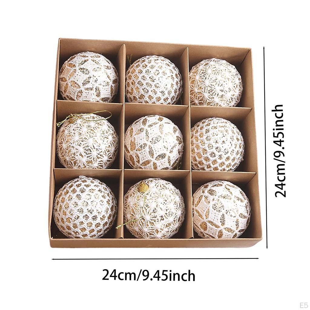 9 Christmas Ornaments for Tree Decorations Party Favors Hanging Accessories Bedroom Bar