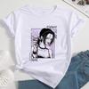 Nana Japanese Anime Summer Crop Top T Shirt Women Heart Graphic Tees Anime Tshirt Black Short Sleeve Casual Harajuku Tshirt Top