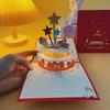 3D Musical Birthday Card with Luminous Cake Design for Boyfriend or Girlfriend