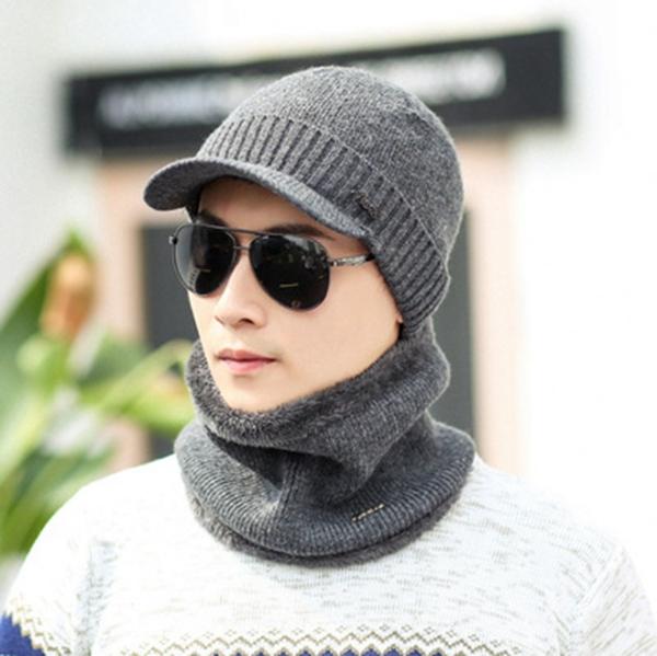 Зимние шапки Skullies Beanies Hat Зимние шапки для мужчин и женщин Шерстяные шарфы Шапки Балаклава Маска Gorras Капот Вязаная шапка Мужская вязаная фуражка