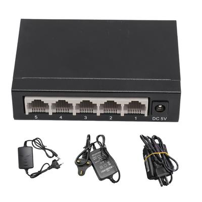 Порт коммутатора Ethernet Разветвитель Gigabit Ethernet Plug and Play Бесшумный металлический сетевой концентратор для