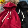 Hooded Sweatshirt Men's Spring Loose Couple Casual Sports Pullover Hooded American Simple Jacket Long-sleeved Top for Men