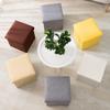 Multi-functional Solid Color Linen Folding Storage Stool, Home Shoe Storage Bench for Living Room & Entryway