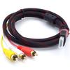 DOONJIEY Кабель-адаптер HDMI-совместимый штекер к 3 RCA AV композитный штекер M/M