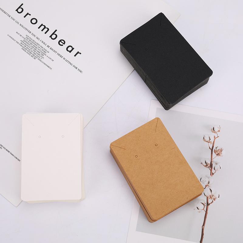 50 шт. Серьги и ожерелья для демонстрации сережек в упаковке, висящие бирки, картонные карточки