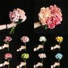 46cm Artificial Hydrangea Fake Silk Flowers Bouquet Bridal Wedding Home Decor