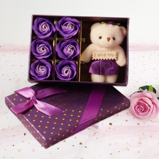 Нежная подарочная коробка с розами, красивый яркий цвет, подарок для взрослых, сексуальная одежда