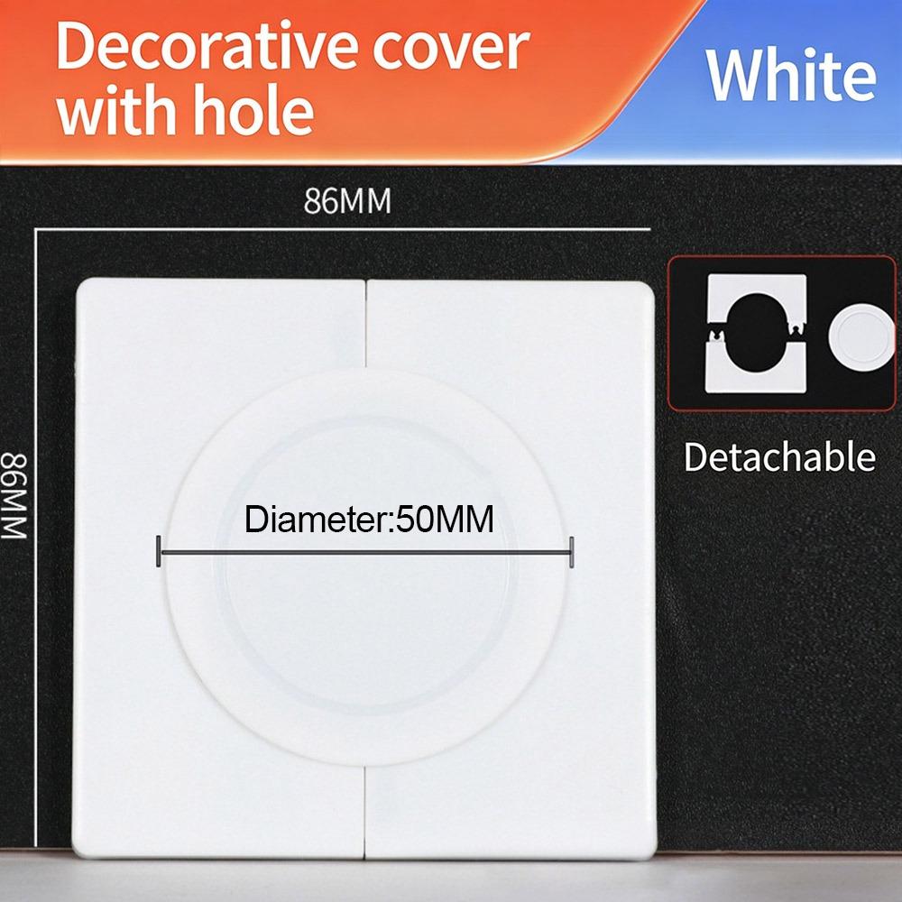 86Type Air-conditioning Dust Plug Easy Install Hole Cap Creative Wall Hole Cover Wall Decoration
