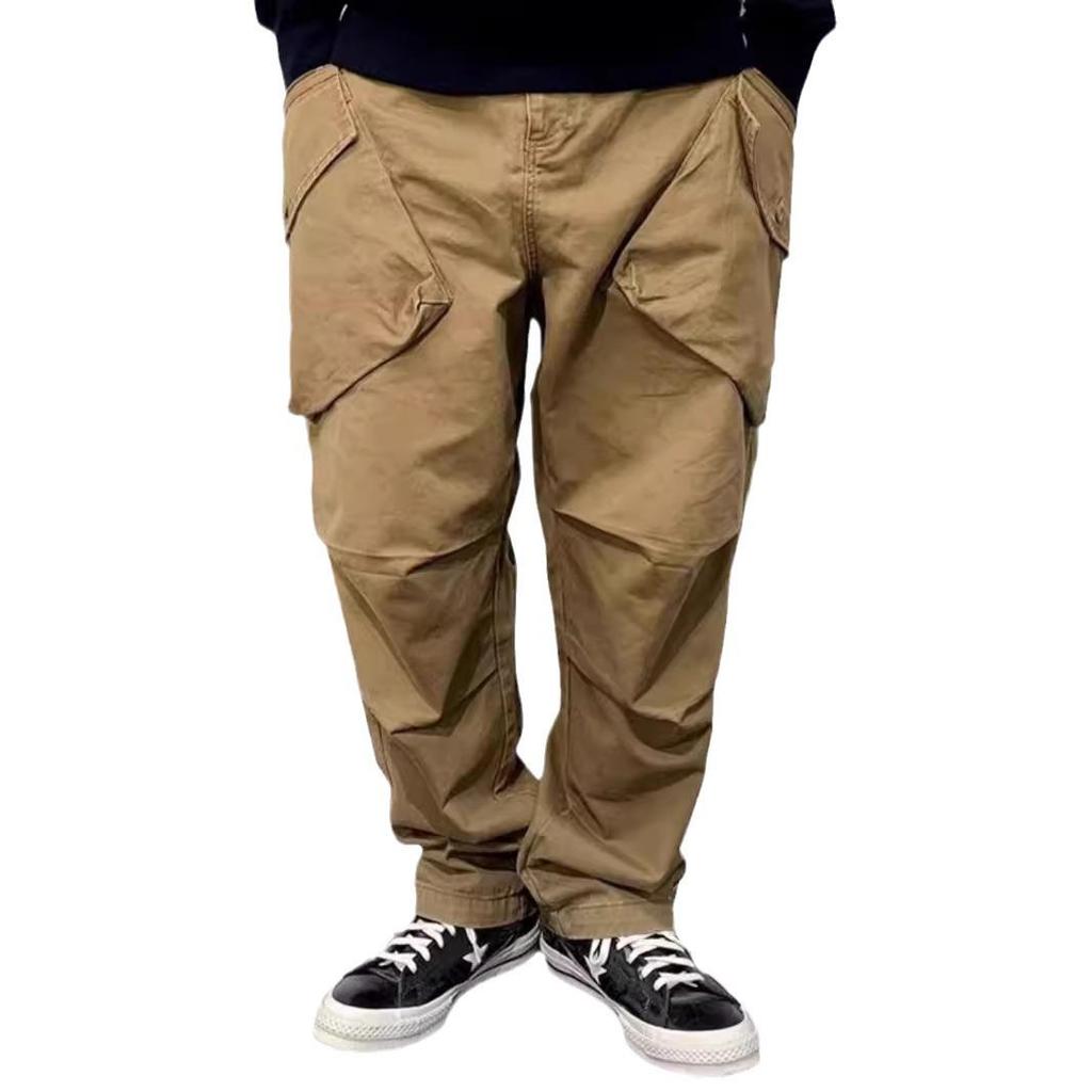 Men's Japanese Retro Multi-Pocket Pants - Autumn/Winter Casual All-Match Trousers