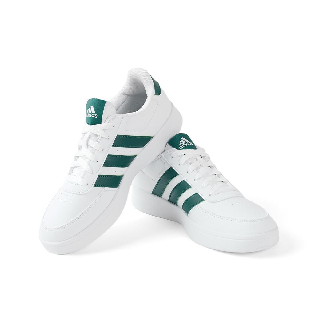Adidas Breaknet 2.0 Sports Fashion Versatile Casual Durable Low-Top Skate Shoes Unisex Sneakers Green White IG6885
